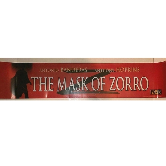 Movie Theater Light Box Display sign from "The Mask of Zorro" - 25" x 5.25" - Picture 4 of 5